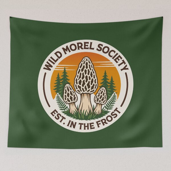 Item preview, Wild Morel Society | Vintage Mushroom Hunting  designed and sold by Zerhof.
