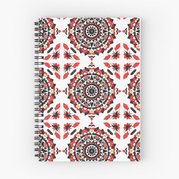 Item preview, Traditional Geometric Pattern In Red Black White designed and sold by Zazizu.