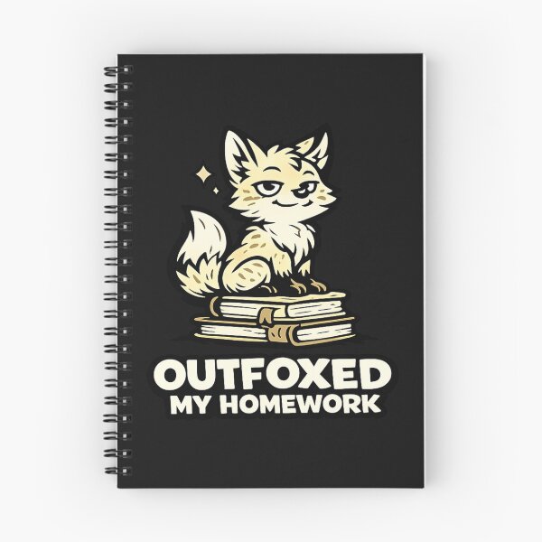 Item preview, Funny Fox Homework Sticker | Outfoxed My Homework | Student School Humor designed and sold by Moonveil_Studio.