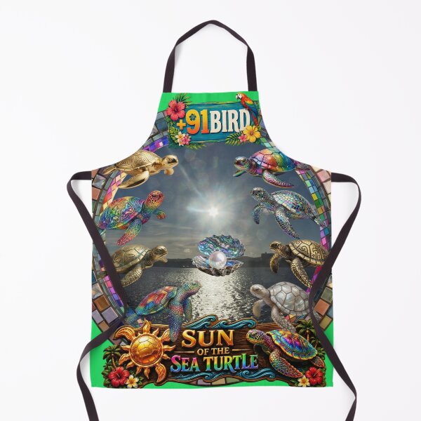 Item preview, Ultimate Sea Turtle Paradise Fantasy - Hayama Ocean Sunburst Plus 91 Bird designed and sold by Plus91BIRD.