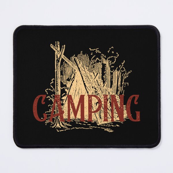 Item preview, Camping Vintage Outdoor Tent Sketch designed and sold by AhinoraArtShop.