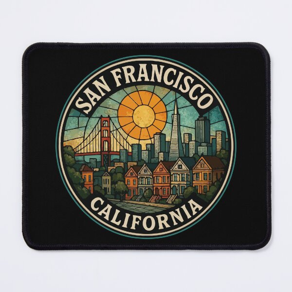 Item preview, San Francisco California Stained Glass designed and sold by TomFrontierArt.