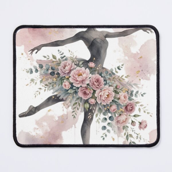 Item preview, Ballerina Canvas Wall Art | Floral Tutu Peony Gold | Dance Mom Girl Room Decor designed and sold by Donartpictures.