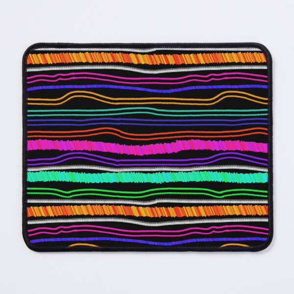 Item preview, Tribal Cyber Loom: Luxury Neon Textured Stripe & Abstract Wave Pattern designed and sold by ThiagoSDantas.