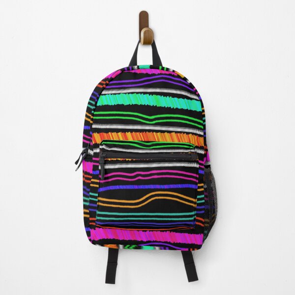 Item preview, Tribal Cyber Loom: Luxury Neon Textured Stripe & Abstract Wave Pattern designed and sold by ThiagoSDantas.