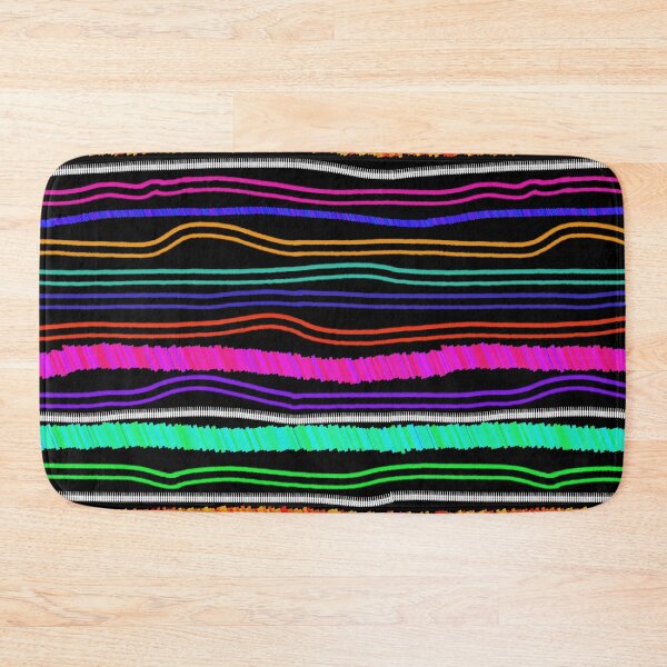 Item preview, Tribal Cyber Loom: Luxury Neon Textured Stripe & Abstract Wave Pattern designed and sold by ThiagoSDantas.