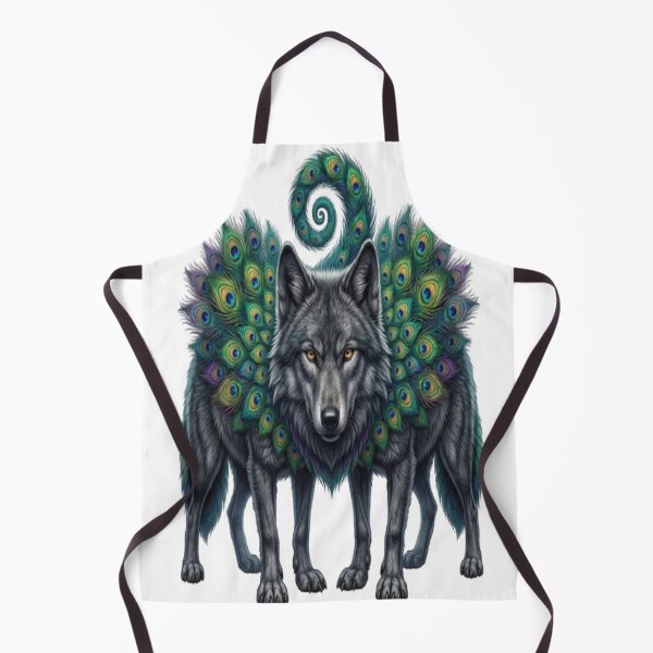Item preview, Wolf Peacock Hybrid Fantasy Art designed and sold by ROVVI.
