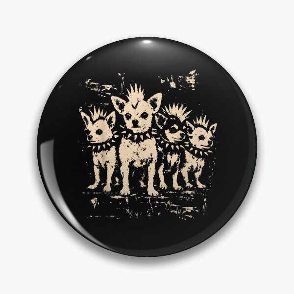 Item preview, Vintage Punk Chihuahua Rock Chihuahua Mohawk Spiked Collar  designed and sold by Rahamkshop.