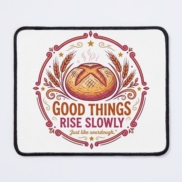 Item preview, Good Things Rise Slowly Just Like Sourdough Mug | Funny Sourdough Baker Quote | Artisan Bread Baking Gift designed and sold by Softbear Atelier.