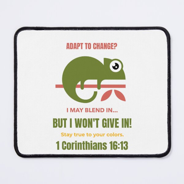 Item preview, A Wise Chameleon | Stay True to Your Colors | 1 Corinthians 16:13 Christian Design designed and sold by kjson1.