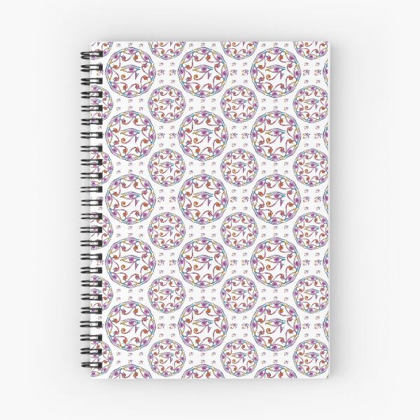 Item preview, Colorful Eye of Horus Seamless Pattern with Mystical Mandala Design designed and sold by FlatInkStudio.