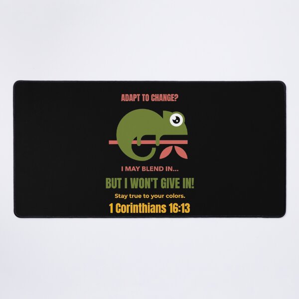 Item preview, A Wise Chameleon | Stay True to Your Colors | 1 Corinthians 16:13 Christian Design designed and sold by kjson1.