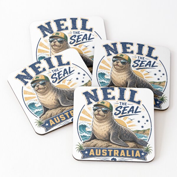 Item preview, Neil the Seal – Tasmania’s Cheeky Beach Legend designed and sold by Holiday-Hunter.
