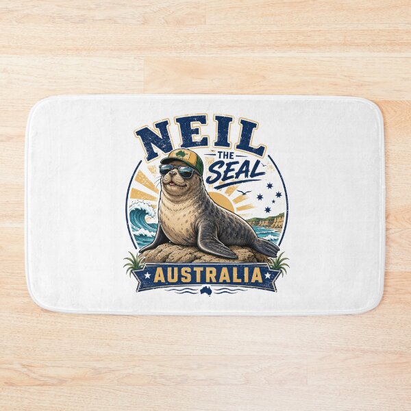 Item preview, Neil the Seal – Tasmania’s Cheeky Beach Legend designed and sold by Holiday-Hunter.