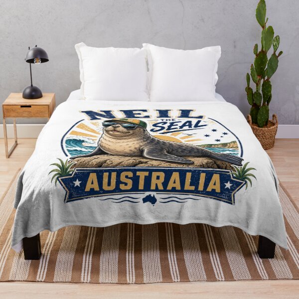 Item preview, Neil the Seal – Tasmania’s Cheeky Beach Legend designed and sold by Holiday-Hunter.