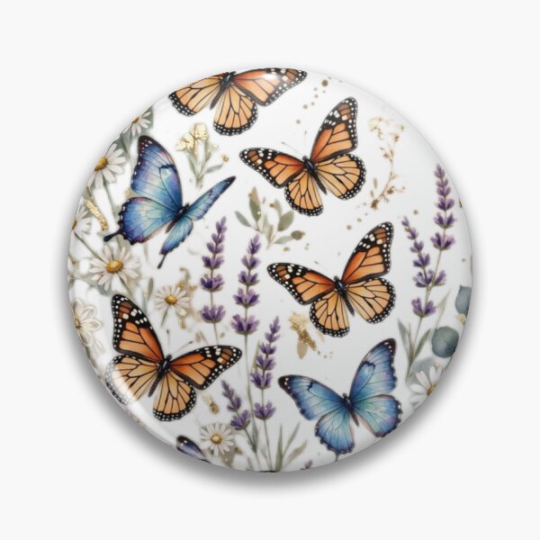 Artikelvorschau, Butterfly Canvas Wall Art | Wildflower Monarch Cottagecore | Gold Boho Decor Women entworfen und verkauft von Donartpictures.
