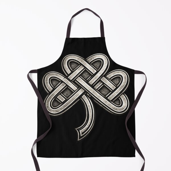 Item preview, Celtic Knot Shamrock - Antiqued Metallic Clover Art designed and sold by No Kings Bling.