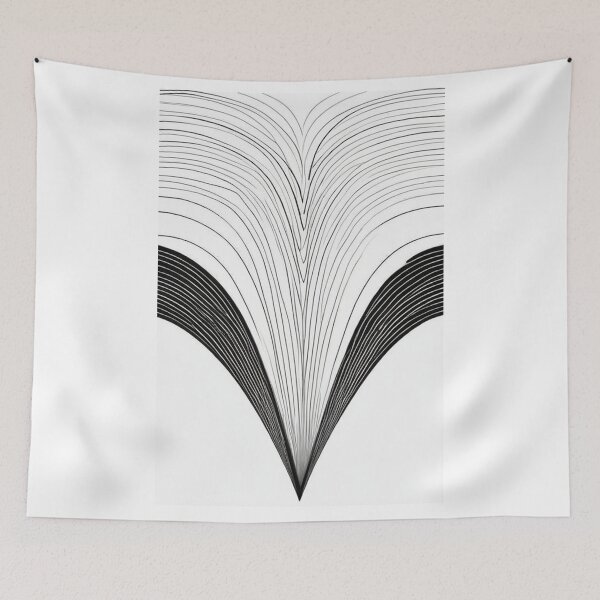 Item preview, Abstract Art - Geometric Composition in Black and White, Bridget Riley Influence designed and sold by Reverso-Design.