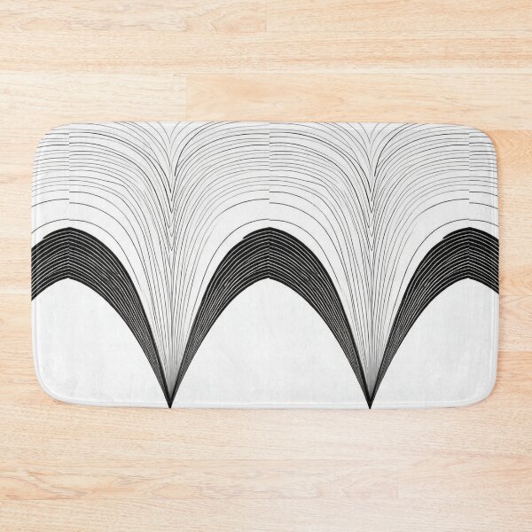 Item preview, Abstract Art - Geometric Composition in Black and White, Bridget Riley Influence designed and sold by Reverso-Design.