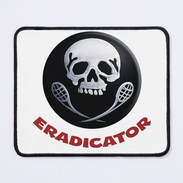 Item preview, The Eradicator Squash Club Skull Logo designed and sold by Deviant Logic Design.