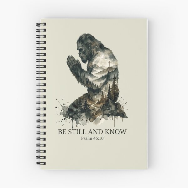 Item preview, Be Still And Know Bigfoot Psalm Art designed and sold by Roy & Tiffany.
