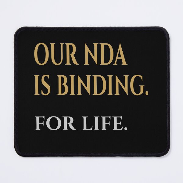Item preview, Our NDA Is Binding For Life Funny Legal Attorney Raw Edition Shirt designed and sold by "Hedek".