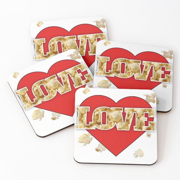 Item preview, Popcorn LOVE - Red Heart designed and sold by The Bearded Dandy.