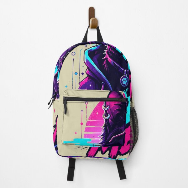 Item preview, Cyberpunk Cat Retro Neon 80s Aesthetic Art designed and sold by Retro Rascals Co..