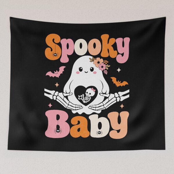 Item preview, Spooky Baby Ghost Pregnancy Reveal For Halloween Moms designed and sold by FreshVibe Prints.
