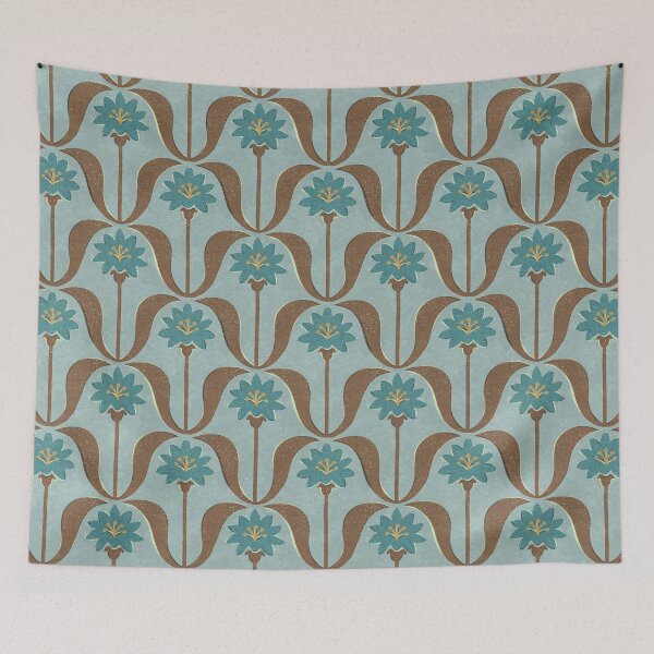 Item preview, Abstract Floral 2 - 9bb4b1 designed and sold by knitetgantt.