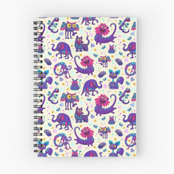 Item preview, Whimsical Purple Monsters Pattern designed and sold by PatykArt.