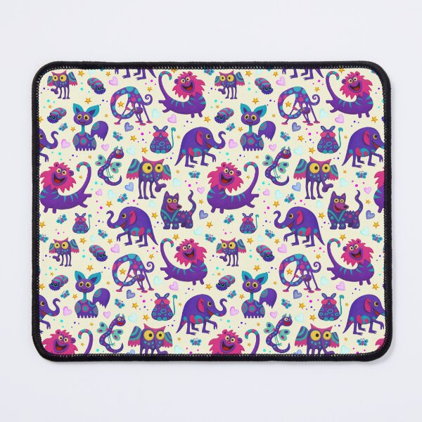 Item preview, Whimsical Purple Monsters Pattern designed and sold by PatykArt.