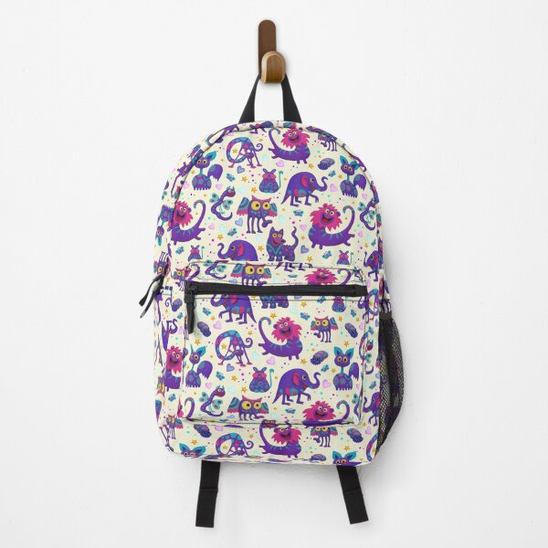 Item preview, Whimsical Purple Monsters Pattern designed and sold by PatykArt.