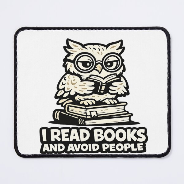 Item preview, Book Lover Owl Sticker | I Read Books And Avoid People | Introvert Gift designed and sold by Gremlin Hours.