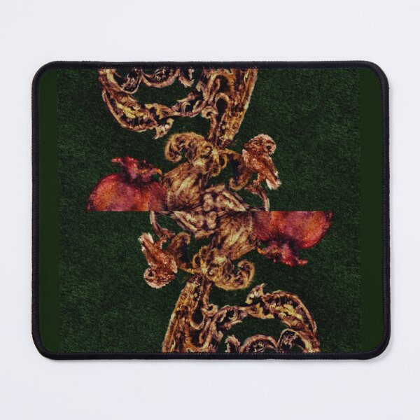 Item preview, Baroque Pattern Gold and Green Athena and Persephone Owl and Finch with Pomegranites designed and sold by Monica Laipple.