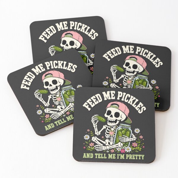 Item preview, Feed Me Pickles And Tell Me Im Pretty Skeleton designed and sold by DigitalGlade.