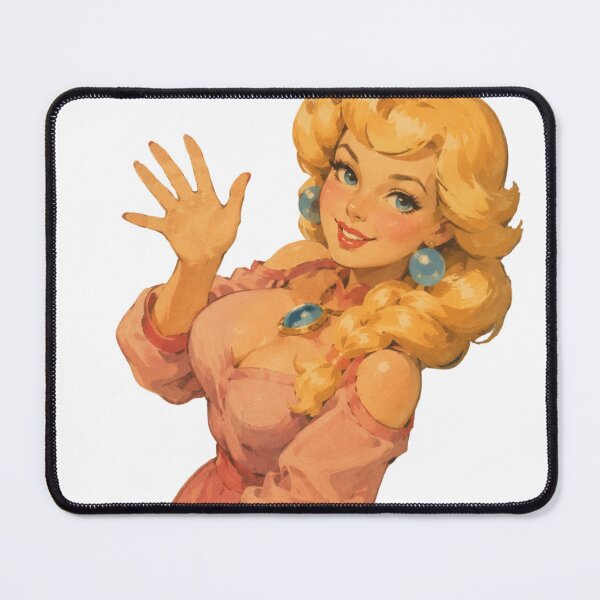 Item preview, Princess Peach Pin-Up Vintage | Retro Gamer Princess Inspired Art designed and sold by Cosplayvintage.