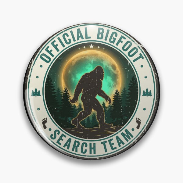 Item preview, Official Bigfoot Search Team Moon Badge designed and sold by Roy & Tiffany.
