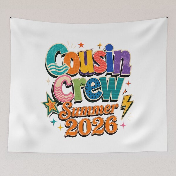 Item preview, Cousin Crew Summer 2026 T-Shirt, Matching Family Vacation Gift, Retro Cousins Reunion Graphic Tee, Summer Trip Shirt designed and sold by Velnoxar.
