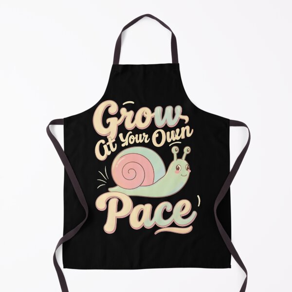 Item preview, Grow At Your Own Pace Cute Snail Retro Positive Quote designed and sold by KCasual.