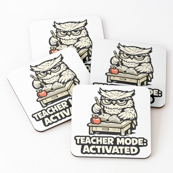 Item preview, Funny Teacher Owl Sticker | Teacher Mode Activated | Classroom Gift designed and sold by Gremlin Hours.