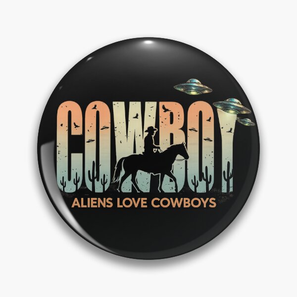 Item preview, Aliens Love Cowboys Vintage Cowboy UFO Western Design designed and sold by Dinaelsherkawy.