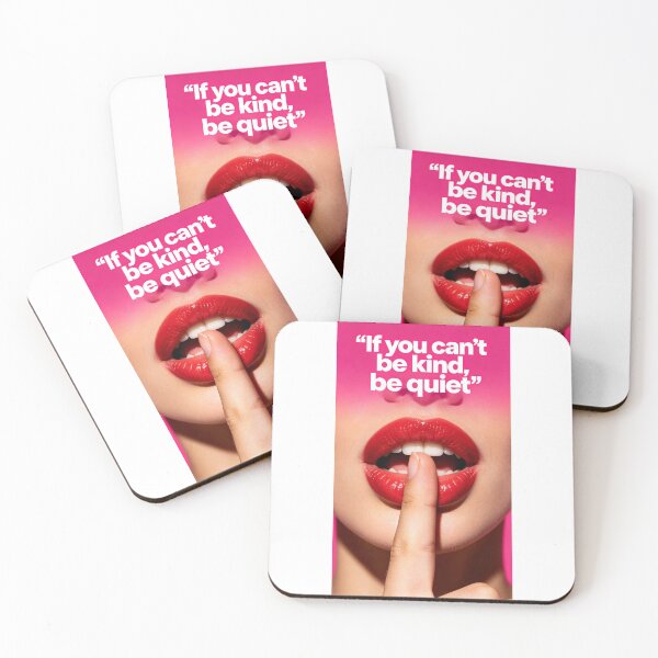 Item preview, If you can’t be kind, be quiet painted red lips  designed and sold by carlsmart1.