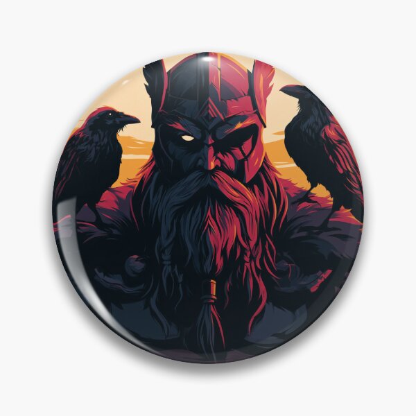 Item preview, Crimson Odin and Ravens Norse Warrior designed and sold by QuantumQGear.
