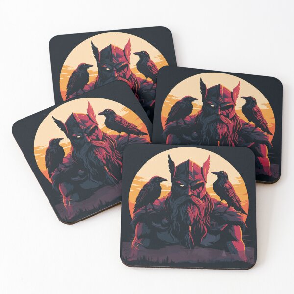 Item preview, Crimson Odin and Ravens Norse Warrior designed and sold by QuantumQGear.