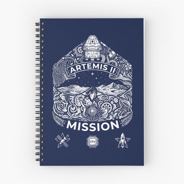 Item preview, Artemis II Mission Orion Spacecraft Intricate Cosmic Crest designed and sold by KiwiRider.
