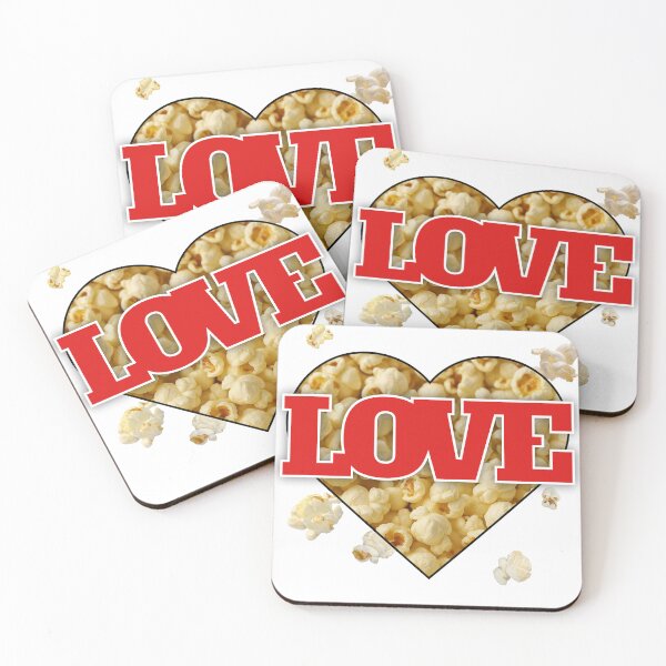 Item preview, Popcorn LOVE - Red LOVE designed and sold by The Bearded Dandy.