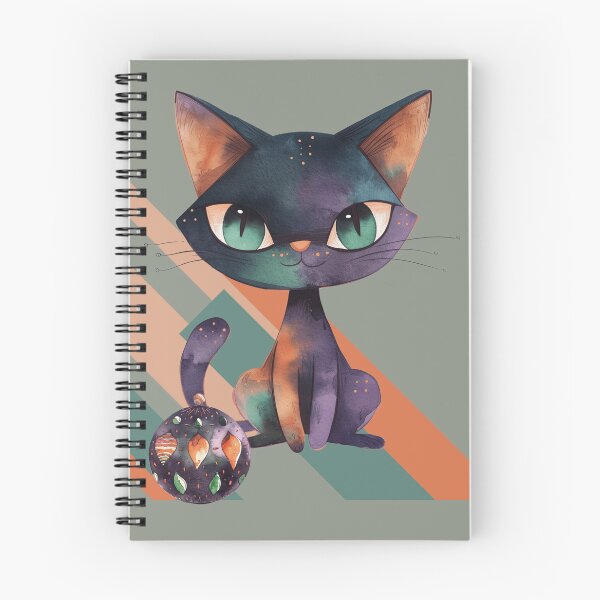 Item preview, Boho Black Cat Geometric Holiday Design designed and sold by Szpaku desart .