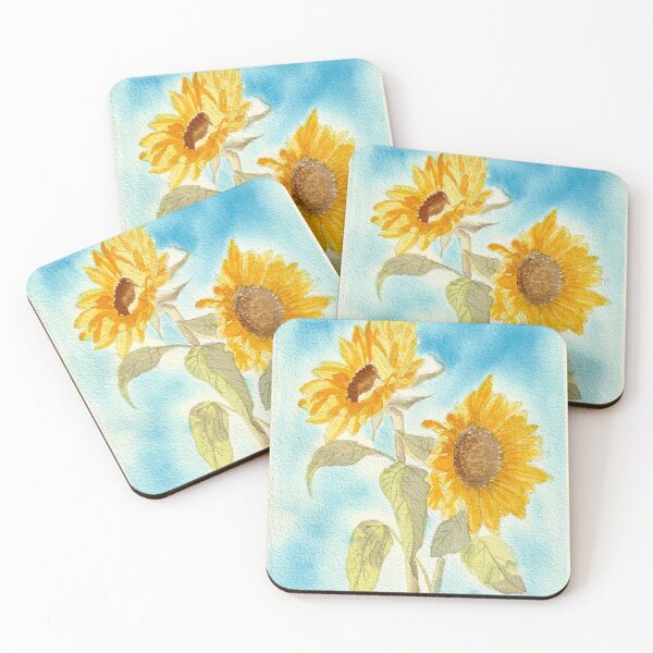 Item preview, Sunflowers watercolor painting  designed and sold by cyncolour.