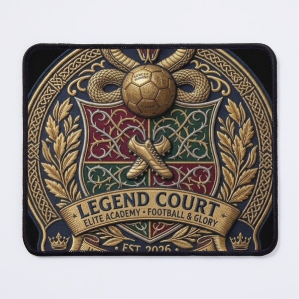 Item preview, Legend Court Football Academy Crest | Vintage Soccer Badge designed and sold by LegendCourt.